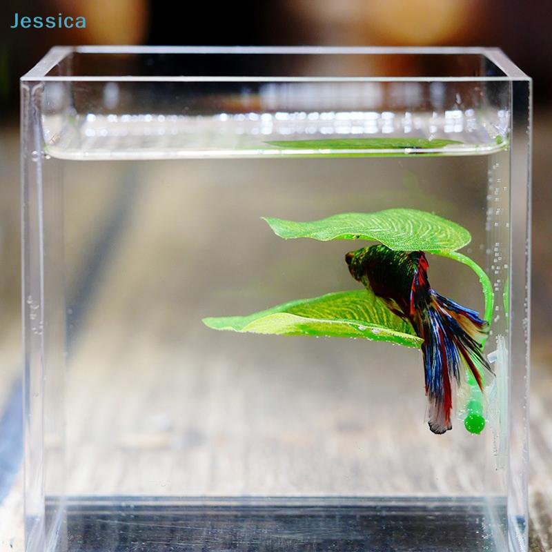Betta Fish Rest Leaf - Silicone Aquarium Betta Hammock Leaf With Suction Cup For Fish Tank Decoration  Resting