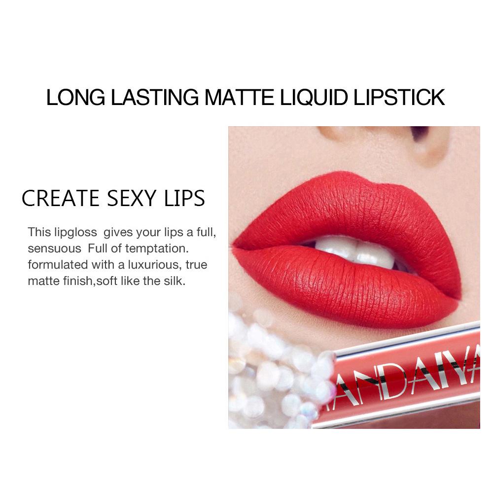 6pcs/Set Sexy Velvet Matte Liquid Lipstick Waterproof Long Lasting Nude Lip Gloss Kit Makeup Gift