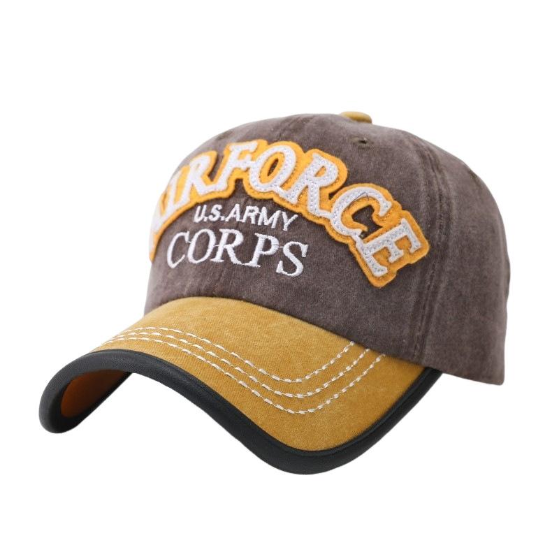 USA Cotton Baseball Cap Outdoor Sunshade Sunscreen Cap Female Cap Male Sports Sun Hat European and American Hat