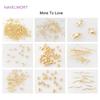 2/3/4mm Hollow Cube Beads 18k Gold Plated Brass Spacer Beads,Separators For Beads,DIY Jewelry Making Supplies Wholesalele