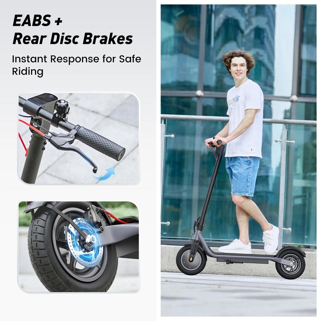 iScooter W6 Foldable Electric Scooter - 500W Motor, 30km Range, 10" Tires & Voltix App for Urban Commuting