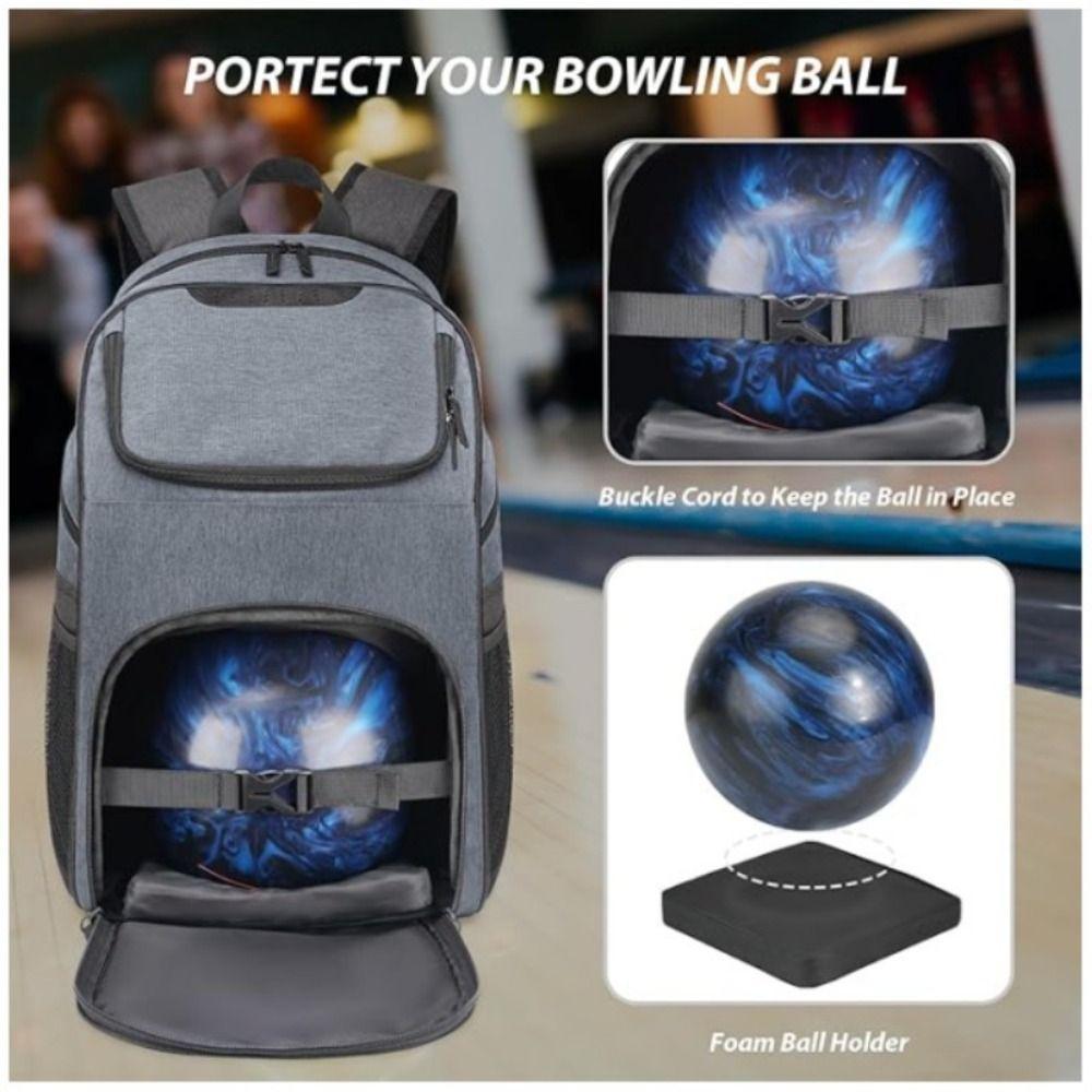 Sac de Bowling Grande Capacité avec Compartiment à Chaussures Sac Tote de Bowling pour Hommes Femmes