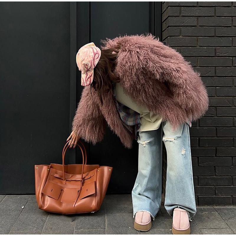 Mantocă ocazională de blană artificială pentru femei, toamnă, iarnă, cu gâtul în formă de O, cu păr lung, cu mâneci întregi, pardesiu gros, pentru femei, îmbrăcăminte exterioară elegantă pentru femeie High Street