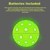 Grünes Licht LED Leuchtende Pickleball Bälle Langlebig Leuchten im Dunkeln Pickleball Bälle Outdoor