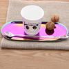 Household Table Supplies 1Pcs Metal Tray Gold Stainless Steel Storage Trays Decorative Ornaments Creative Furnishings Home Decor