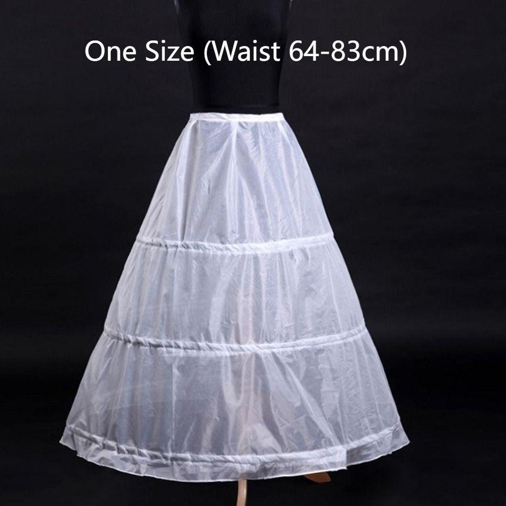 Adjustable A-line Petticoat High Quality 3 Hoops Underskirt New Drawstring Bridal Crinoline