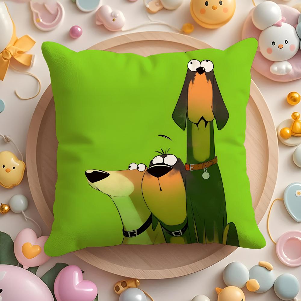 Cartoon Dobermann Pinscher Kissenbezug für Zuhause & Auto, Mehrzweck-Kissenbezug - Wendbar, Weich & Langlebig für den täglichen Gebrauch