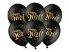 Balony 30Cm  Happy 2021!  Pastel Black