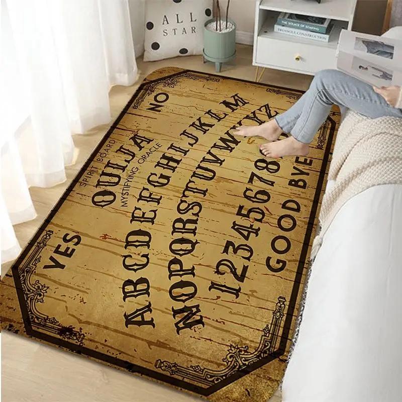 Halloween Ouija Board Indoor Long Rugs Nordic Style Home Doormat Bathroom-Toilet Mats Bedroom Toilet Rug
