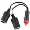 1 auf 2 DC 12V Zigarettenanzünder Stromladeanschluss Verteiler 2-Wege-Adapter