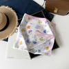 Fresh And Sweet Flower Silk Scarf Square Scarf Women'S Literary And Decorative Headscarf Square Scarf High-End Silk Scarf Thin