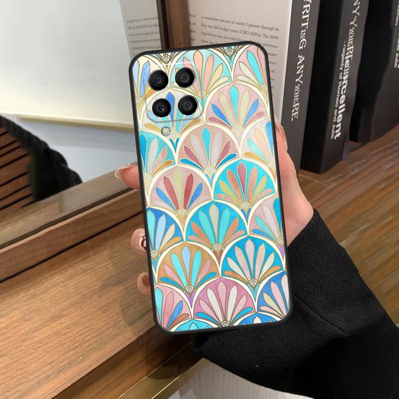 Muted Moroccan Mosaic Tiles Case For Samsung Galaxy M31 M21 M11 M20 M23 M54 M14 M34 M13 M52 M32 M12 M16 M36 M56 M15 M55