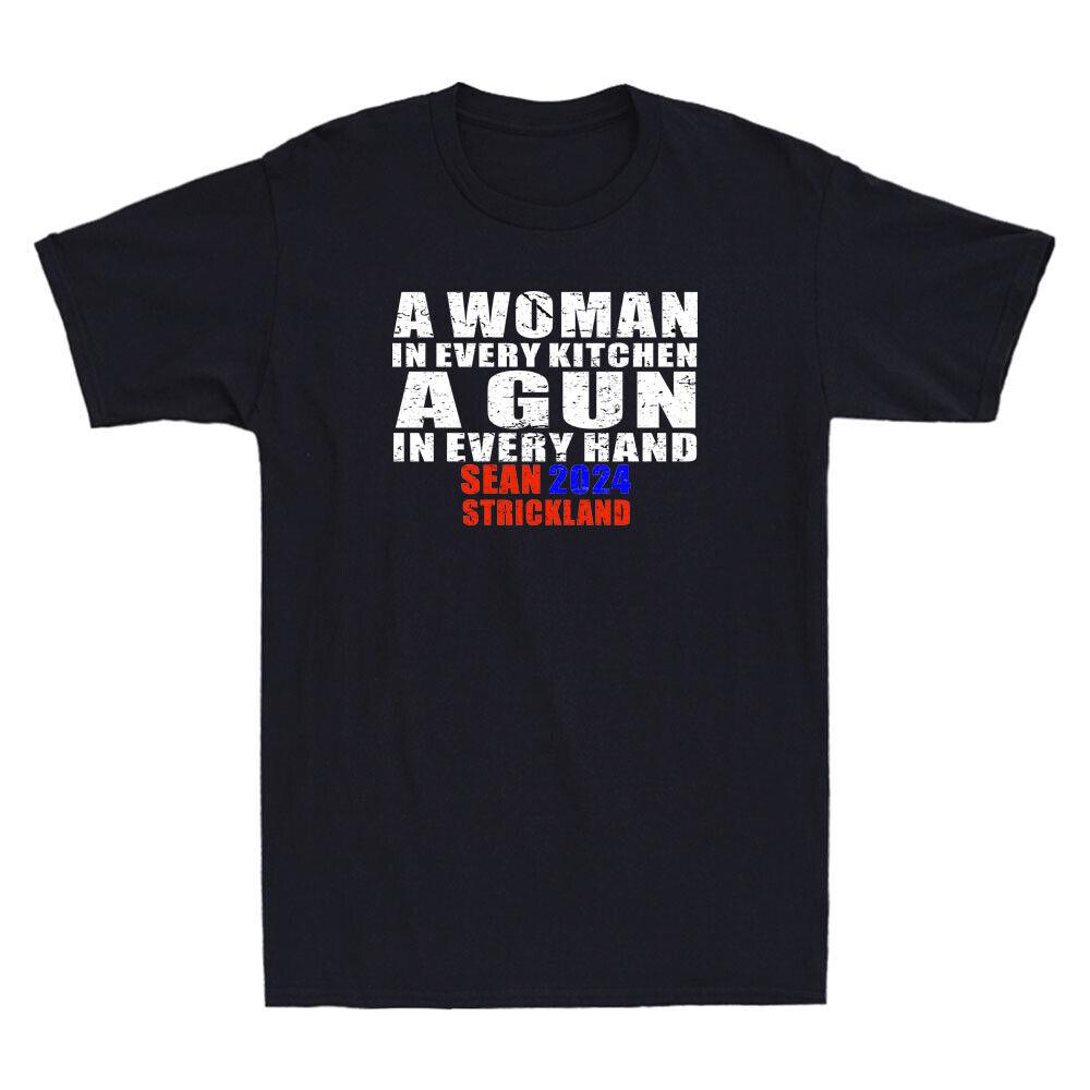 A Woman In Every Kitchen A Gun In Every Hand Funny Quote Vintage Unisex T-Shirt Unisex T-Shirt XL