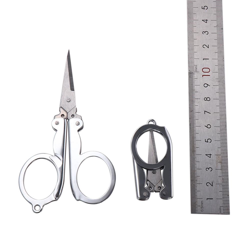Handmade Crafts Stainless Steel Student Small Scissors Embroidery Folding Scissors Fishing Scissors