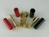 MG-MART Banana 24K Gold Red Set of 8 Plugs, Plated, Solderless, & Black,