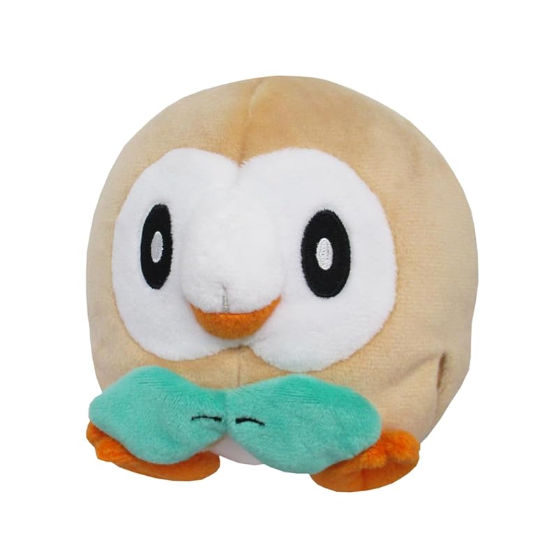

Sanei Boeki Pokemon ALL STAR COLLECTION Rowlet (S) Plush Toy, W11.5 x D12 x H11.5cm, Pokemon PP54