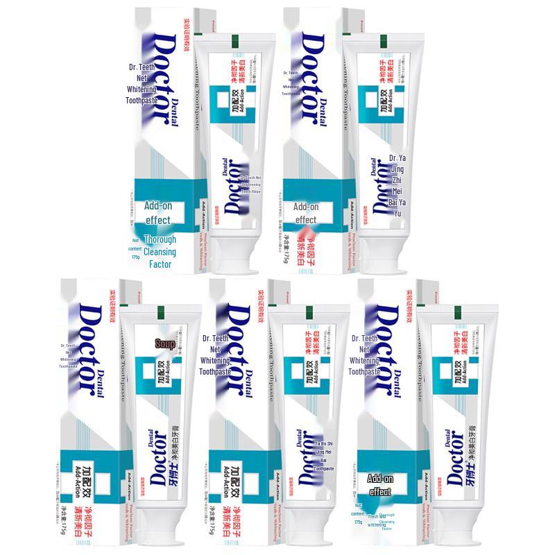 Dentist Doctor Whitening & Anti-Cavity Toothpaste (5 x 175g)