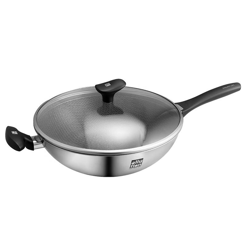 Alluflon Bologna 32cm Stainless Steel Wok