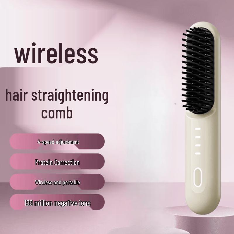 ZISIZ Rechargeable Negative Ion Hair Straightening Comb