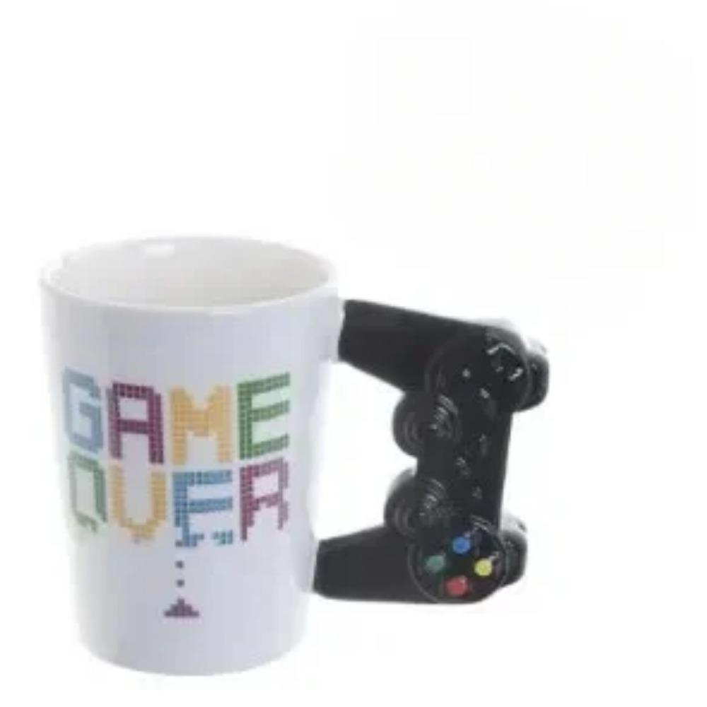 Handmade Ceramic Coffee Cup 350ml Game Controller Style Home Breakfast Milk Cup Creative Birthday Gift
