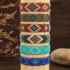 Handcrafted Beaded Bracelet Vintage Bohemian Geometric Design, Made with Glass Rice Beads, Perfect for Everyday Use and As A Gift for Holidays