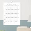 Paper Calendar Whiteboard Month Dry Erase Blank Planner Monthly Planning Work Boards Premium Durable Quality Useful