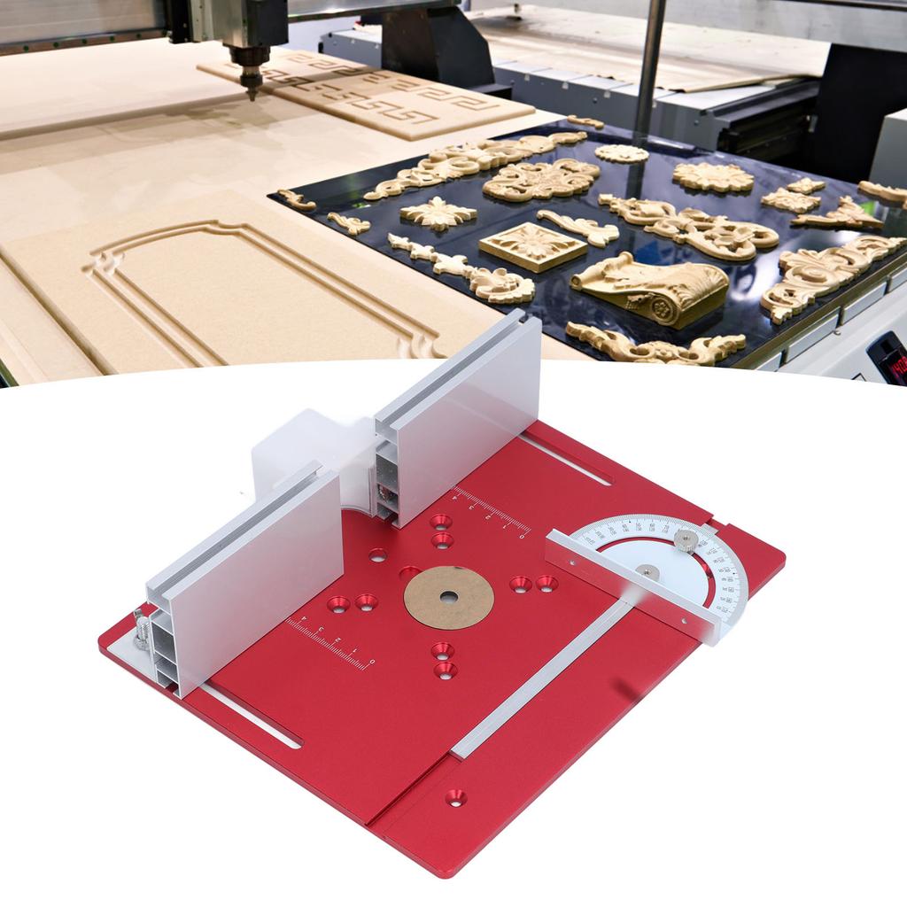 Router Table Insert Plate Aluminum Alloy Board Woodworking Benches Router Table Plate for Routing Carving Milling