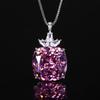 Jewelry Simulation Colored Treasure Corundum Simple Exquisite Pendant Necklace Main Stone 16 * 16