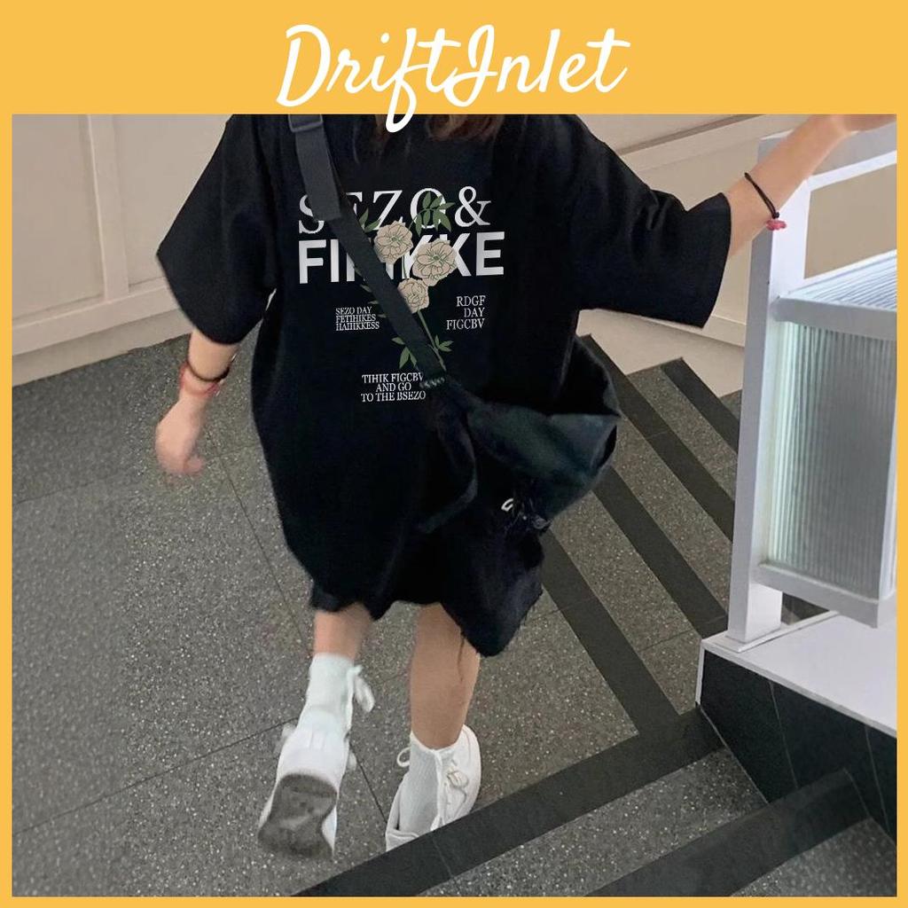 Short Round Summer Ladies Sleeve Collar Casual Letter Printed Teenager Oversize Cotton T Shirt Top