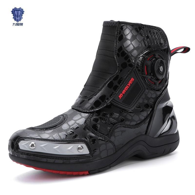 Motorcycle Riding Boots Men Women - Waterproof Anti-Slip Protective Gear With Breathable Cushioning Impact Resistance