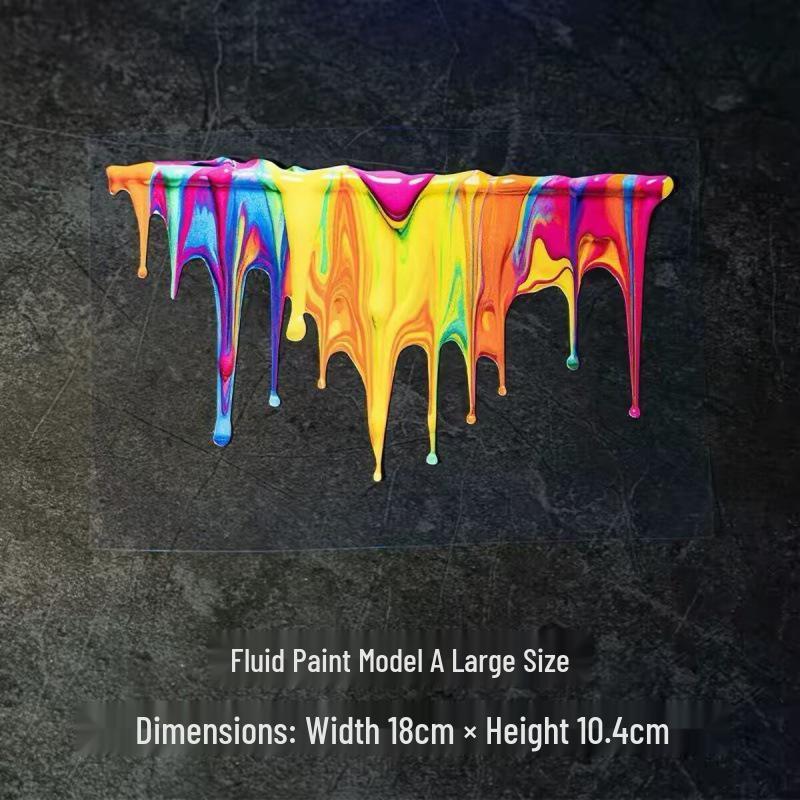 Rainbow Car & Motorcycle Paint Sticker - Creative Trunk Decoration & Scratch Cover