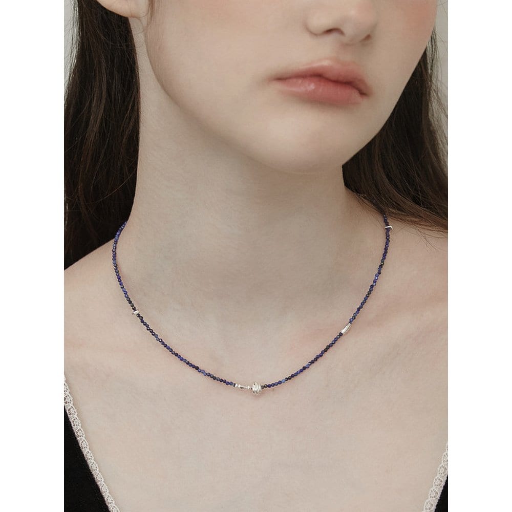 (925 Silver) Grow Up Bead Necklace Nz2438