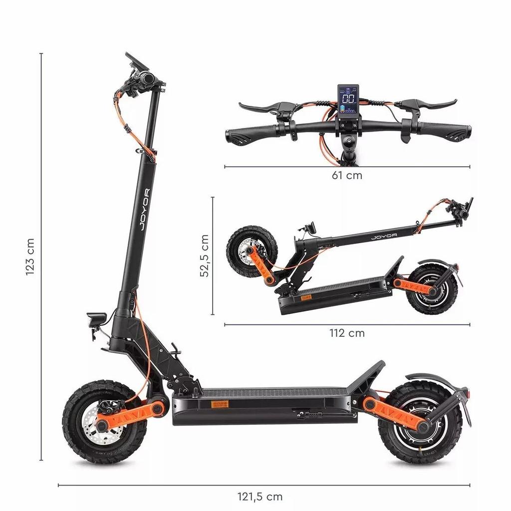 Elsparkcyklar som är lagliga på väg Joyor S5 ABE 500W Motor Topphastighet 20 km/h 48V 13AH Räckvidd 45 km Last 120 kg ABE-certifiering