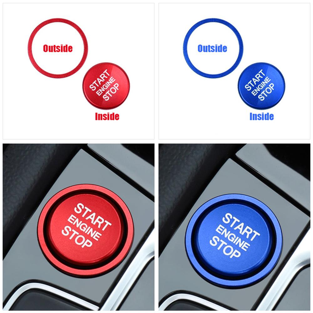 Engine Start Stop Button Ring Ignition Cover Trim for VW Arteon CC Passat B8 Golf 7 Magotan Jetta T-Roc, Interior Accessory