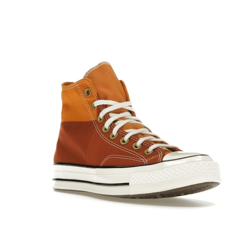 Converse Chuck 70 High Colorblock - Monarch Rugged Orange Unisex Tenisky Červená Volavka A02552C