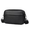 WEIXIER Herren Umhängetasche, Große Kapazität Premium Pu Leder Schultertasche, Einfache Vielseitige Pendler Sling für die Arbeit