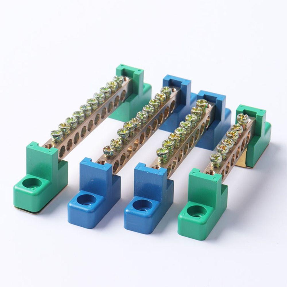 Porous Site High Bridge Type Ground Bar Copper Screw Terminal Block Bar  Transportation