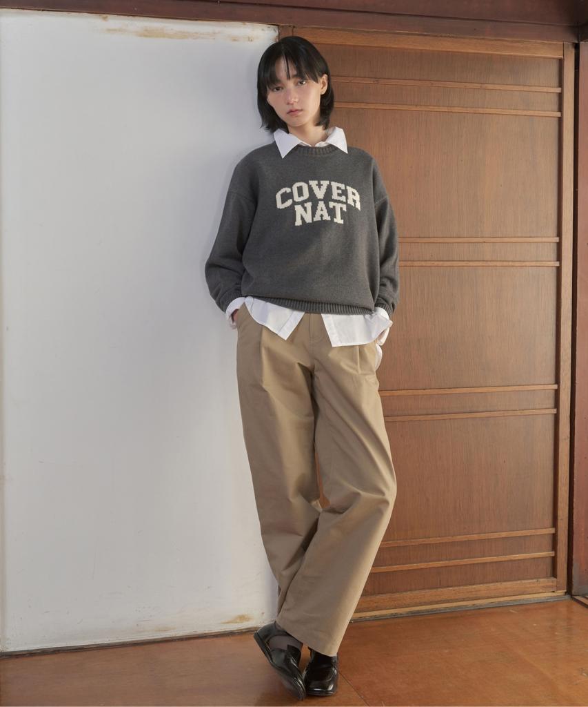 COVERNAT Arch Logo Knit Navy