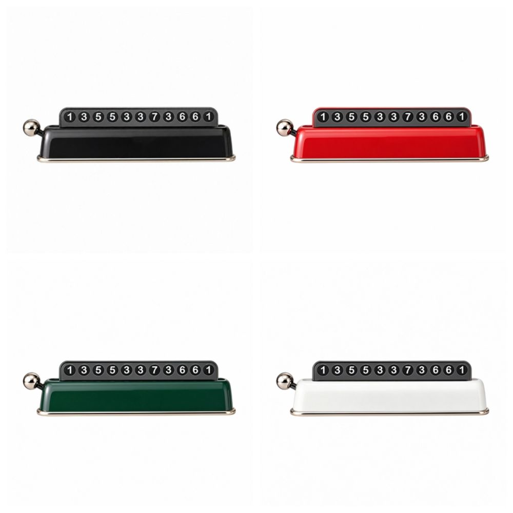 Hidable Moving Plate ABS Number Sign NEW Temporary Number Plate Car Decoration