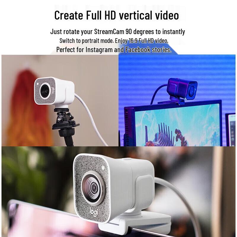 Logitech StreamCam Full HD Streaming Webcam