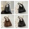 Stylish Pu Tote Bag For Women In Black And Brown Perfect For Casual Commuting
