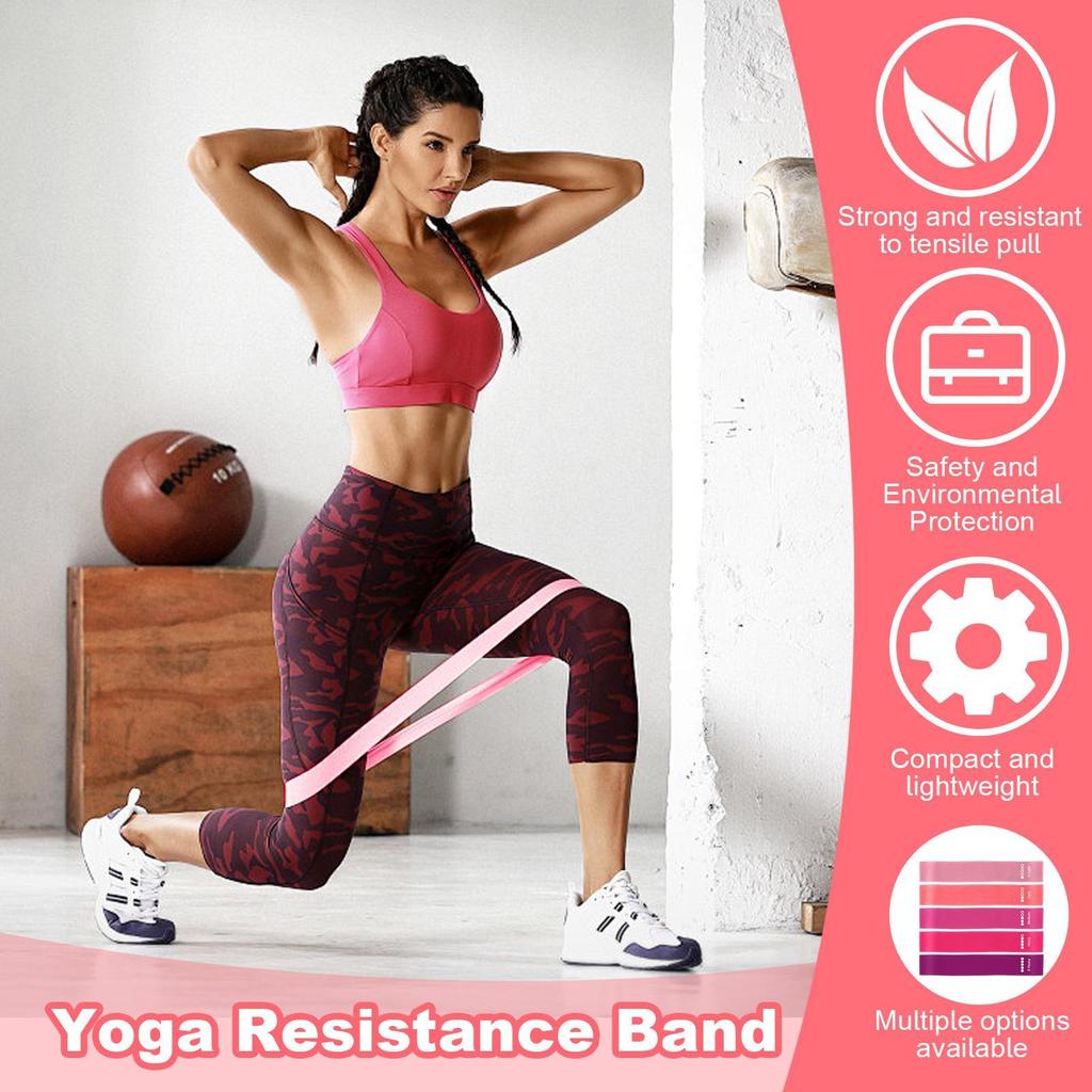 Yoga Resistance Bands Stretching Belt for Fitness Elastic Pilates Pull Resistance Bands Equipment for Butt Gym Workout Sports