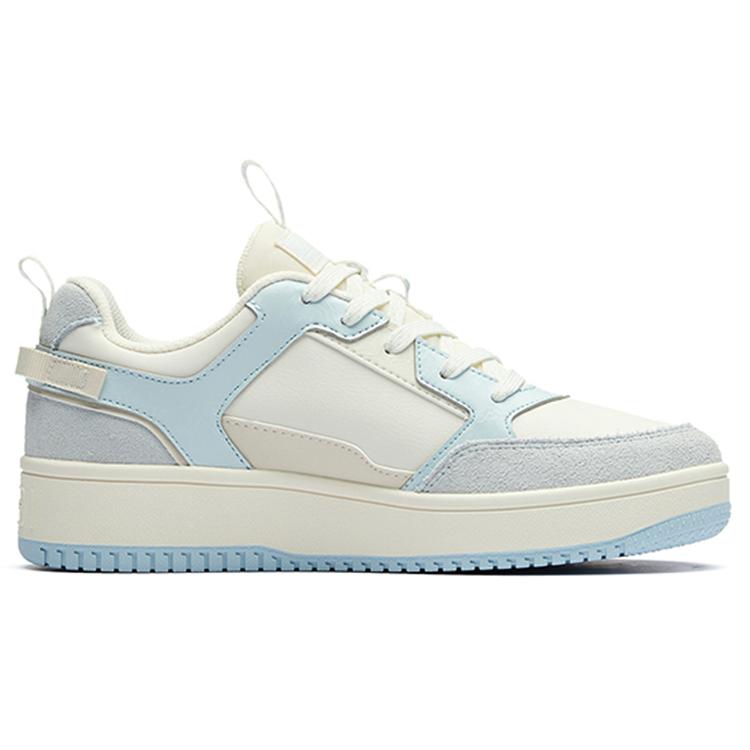 New Anta Life Collection Low Top Skateboard Shoes Women's White Green Pink 922228067-3