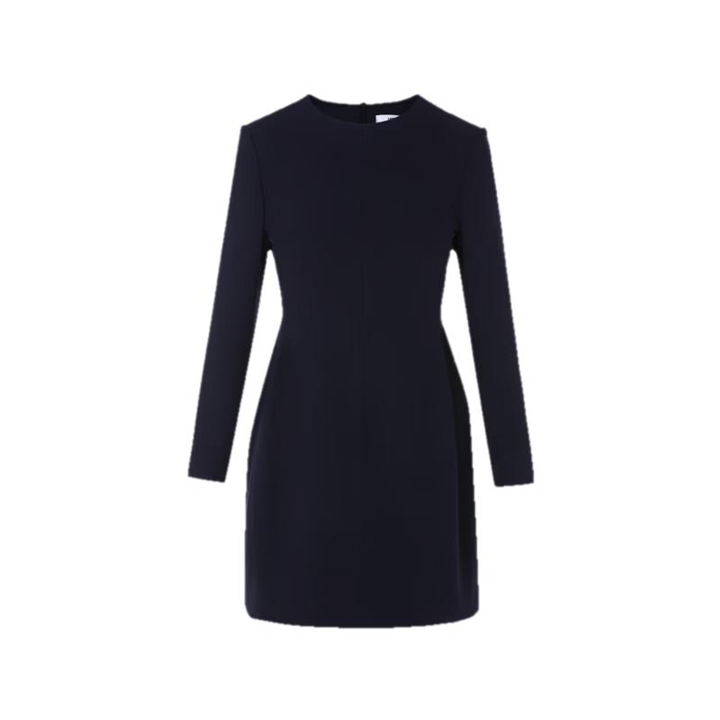 Langzi Elegant Round Neck A-Line Dress