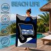 Hertha Bsc Berlin Crest Beach Towel, Quick-drying, Easy To Care For, Suitable for Both Fitness and Beach Vacations,Sports Essential