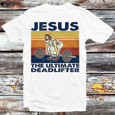 Jesus Der Ultimative Kreuzheber Meme T-Shirt B606