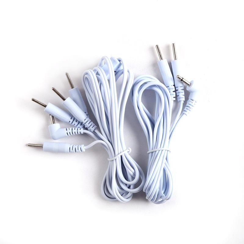 2.5mm Electrode Cable 2/4 Pin Connectors TENS Electrotherapy Lead Wires for Acupuncture Muscle Stimulator Therapy Massager