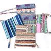 Kvinna Casual Printing Blommig Canvas Axelväska Dam Små Crossbody-väskor för Kvinnor Klaff Clutch Handväska