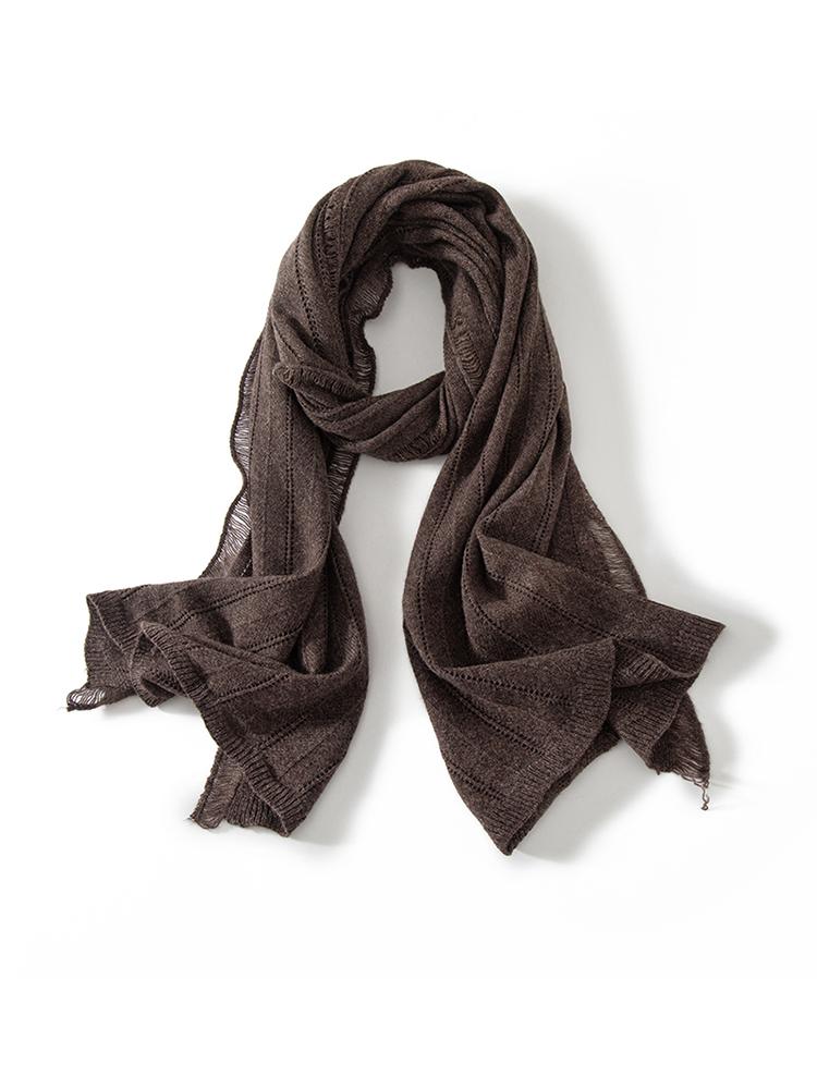 Women Wool Cashmere Tassels Scarf Pashmina Openwork Simple Big Scarves Wrap Shawl Men Cashmere Light-Thin Outer Wraps Hijab