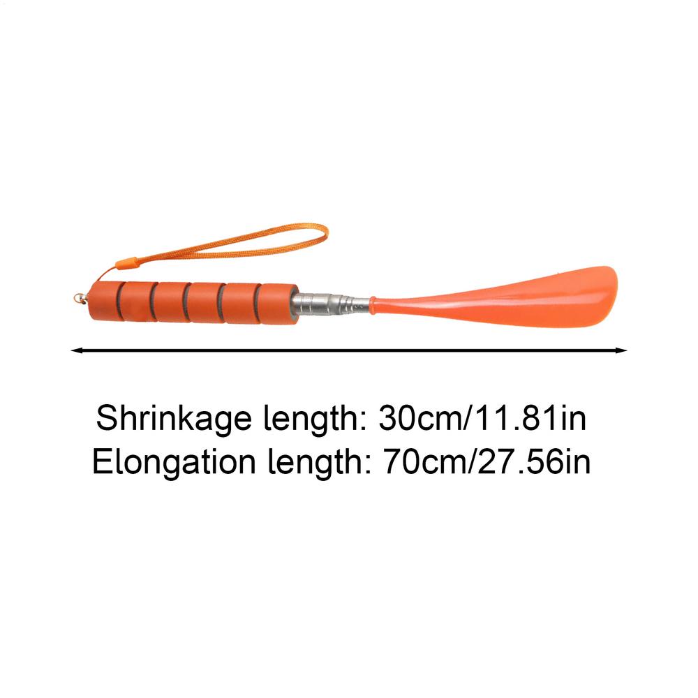 Retractable Shoe Horns Lazy Shoe Helper Long Handle Alloy Shoes Lifter Non-slip Shoehorn Adjustable Seniors Shoe Spoon Accessory